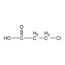 3-Chloropropionic acid structural formula