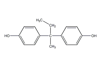 2,2-bis(4-hydroxyphenyl)butane structural formula