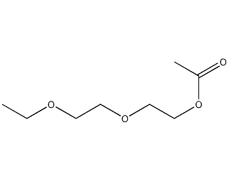 Diethylene glycol monoethyl ether acetate structural formula