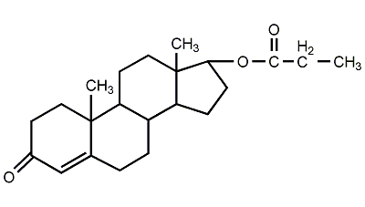 Testosterone Propionate Structural Formula