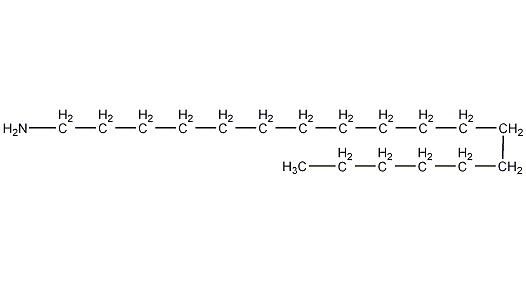 Octadecylamine structural formula
