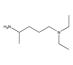 4-amino-1-(diethylamino)pentane structural formula