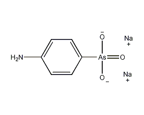 Sodium 4-aminophenylarsinate structural formula