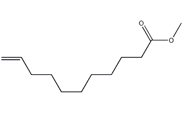 Methyl undecylenate structural formula
