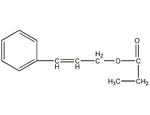 Structure formula of cinnamyl propionate