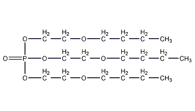 Tris(2-butoxyethyl)phosphate structural formula