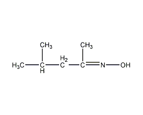 Methyl isobutyl ketoxime structural formula