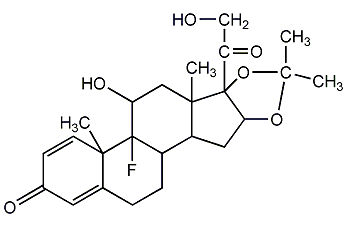 Triamcinolone Acetone Structural Formula