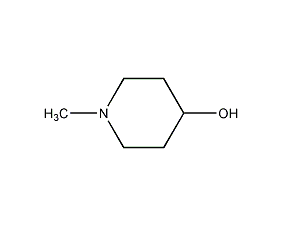 4-hydroxy-1-methylpiperidine structural formula