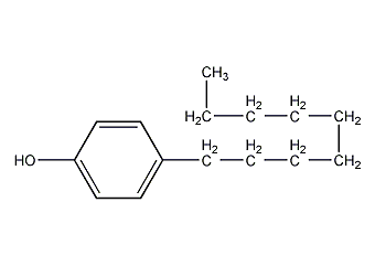 4-n-nonylphenol structural formula