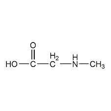 Structural formula of sarcosine