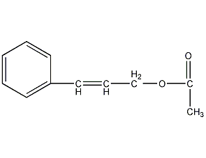 Cinnamyl acetate structural formula