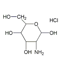 D-(+)-glucosamine hydrochloride structural formula