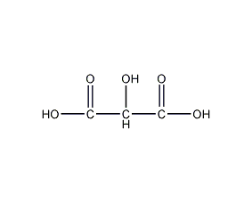 Structural formula of tartaric acid