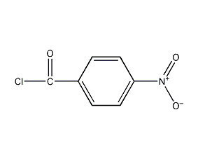 Structural formula of p-nitrobenzoyl chloride