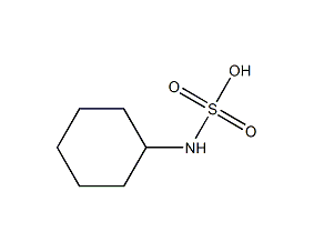 Cyclohexylaminosulfamic acid structural formula