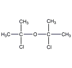 Bis(2-chloroisopropyl)ether structural formula