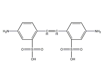 4,4'-diaminostilbene-2,2'-disulfonic acid structural formula