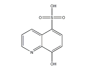 8-hydroxyquinoline-5-sulfonic acid structural formula
