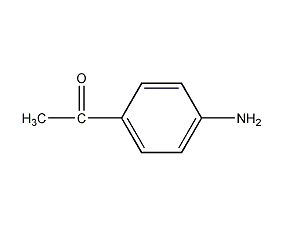 P-aminoacetophenone structural formula