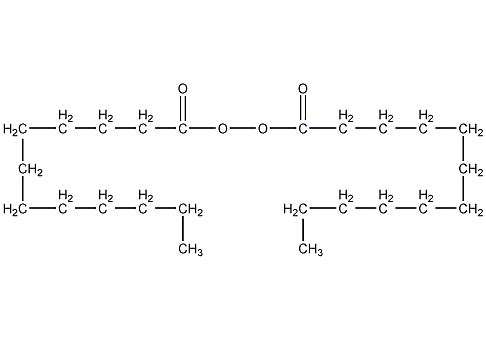 Lauroyl peroxide structural formula
