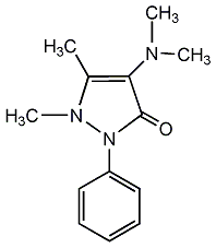4-dimethylaminoantipyrine structural formula