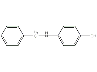 4-(phenylmethylamino)phenol structural formula