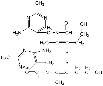 Dithiothiamine Structural Formula