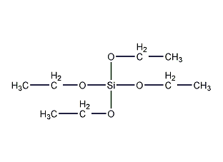 Ethyl orthosilicate structural formula