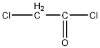 Chloroacetyl chloride structural formula