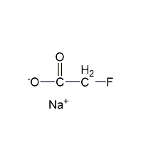 Sodium fluoroacetate structural formula
