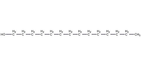 Tetradecanol Structural Formula