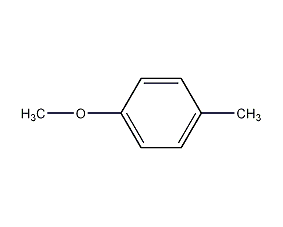 P-methylanisole structural formula