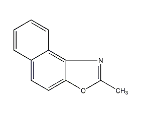 2-methyl-β-naphthoxazole structural formula