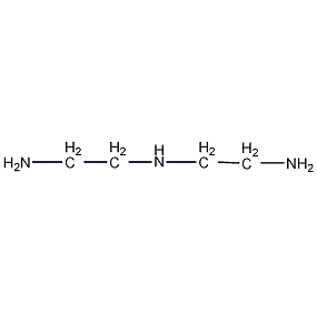 Diethylenetriamine structural formula