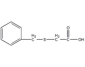 Benzylthioacetic acid structural formula