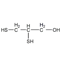 2,3-dimercapto-1-propanol structural formula