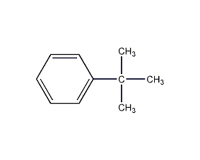 Structural formula of tert-butylbenzene