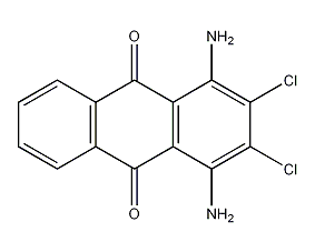 1,4-diamino-2,3-dichloroanthraquinone structural formula