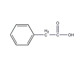 Phenylacetic acid structural formula