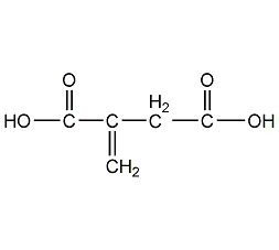Itaconic acid structural formula