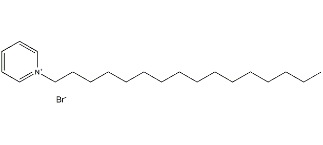 Hexadecylpyridinium bromide structural formula