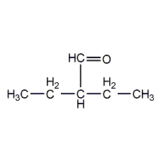2-ethylbutyraldehyde structural formula