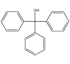 Trityl alcohol structural formula