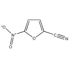 5-Nitrofurfuryl nitrile structural formula