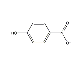Structural formula of p-nitrophenol