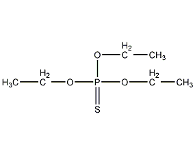 O,O,O-triethylphosphorothioate structural formula