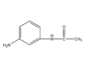 Structural formula of m-aminoacetanilide