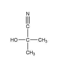 acetone cyanohydrin structural formula