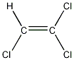 Trichlorethylene structural formula